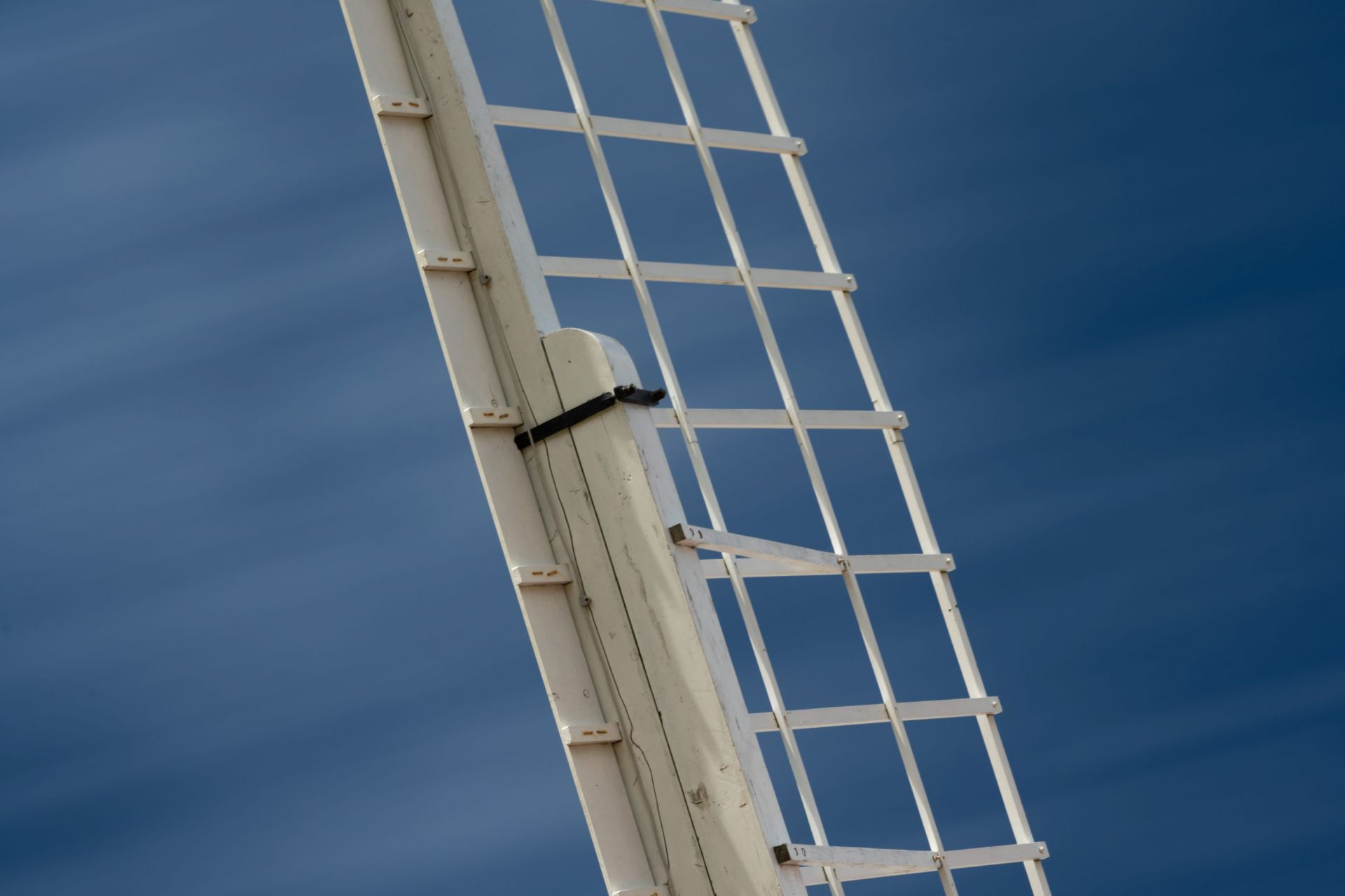 Windmill Sail Against Cirrus Sky