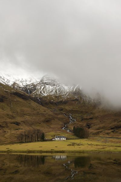 House below the fog