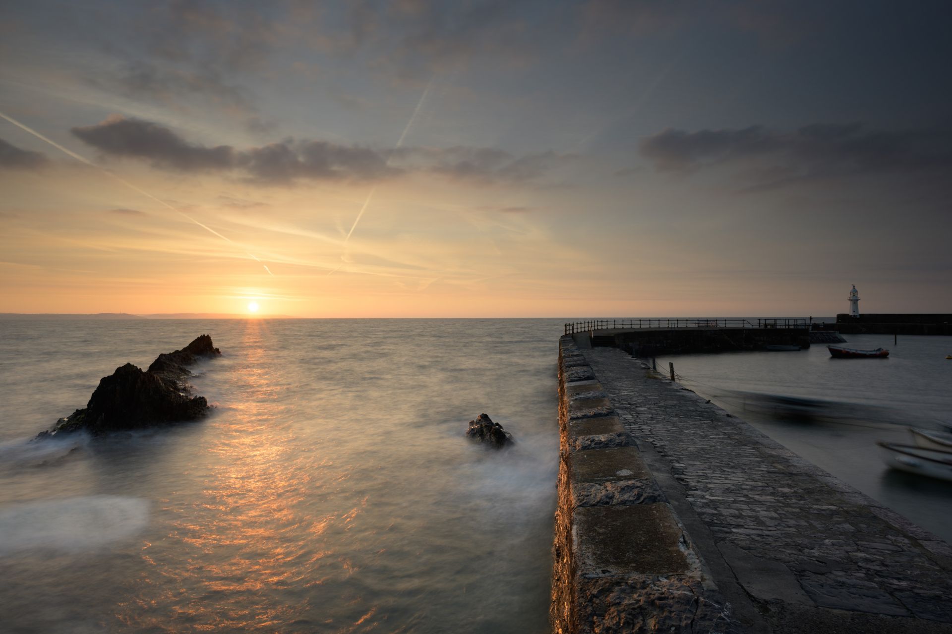 Sun rise at Mevagissey