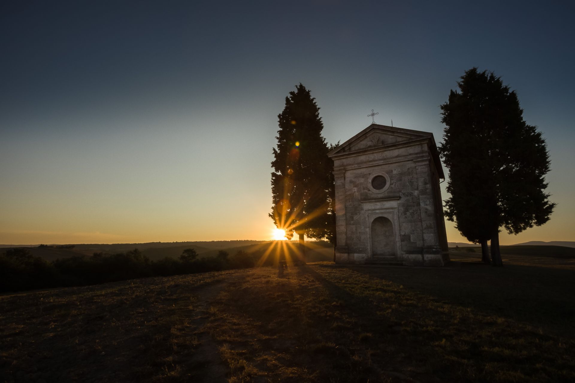 Sunrise at Vitaleta Chapel