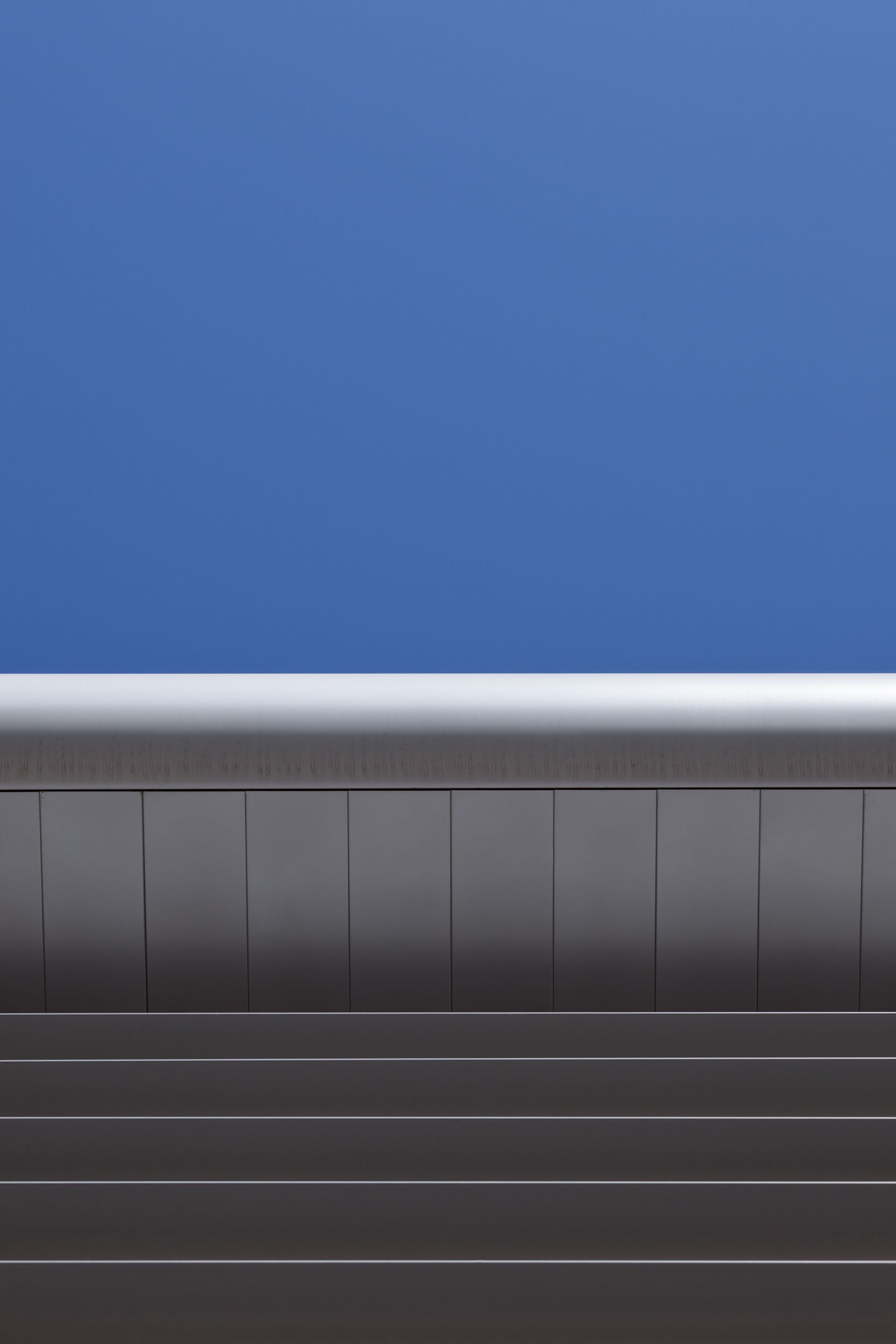 Roof against blue sky